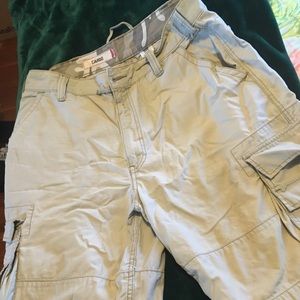Mens tan cargo shorts